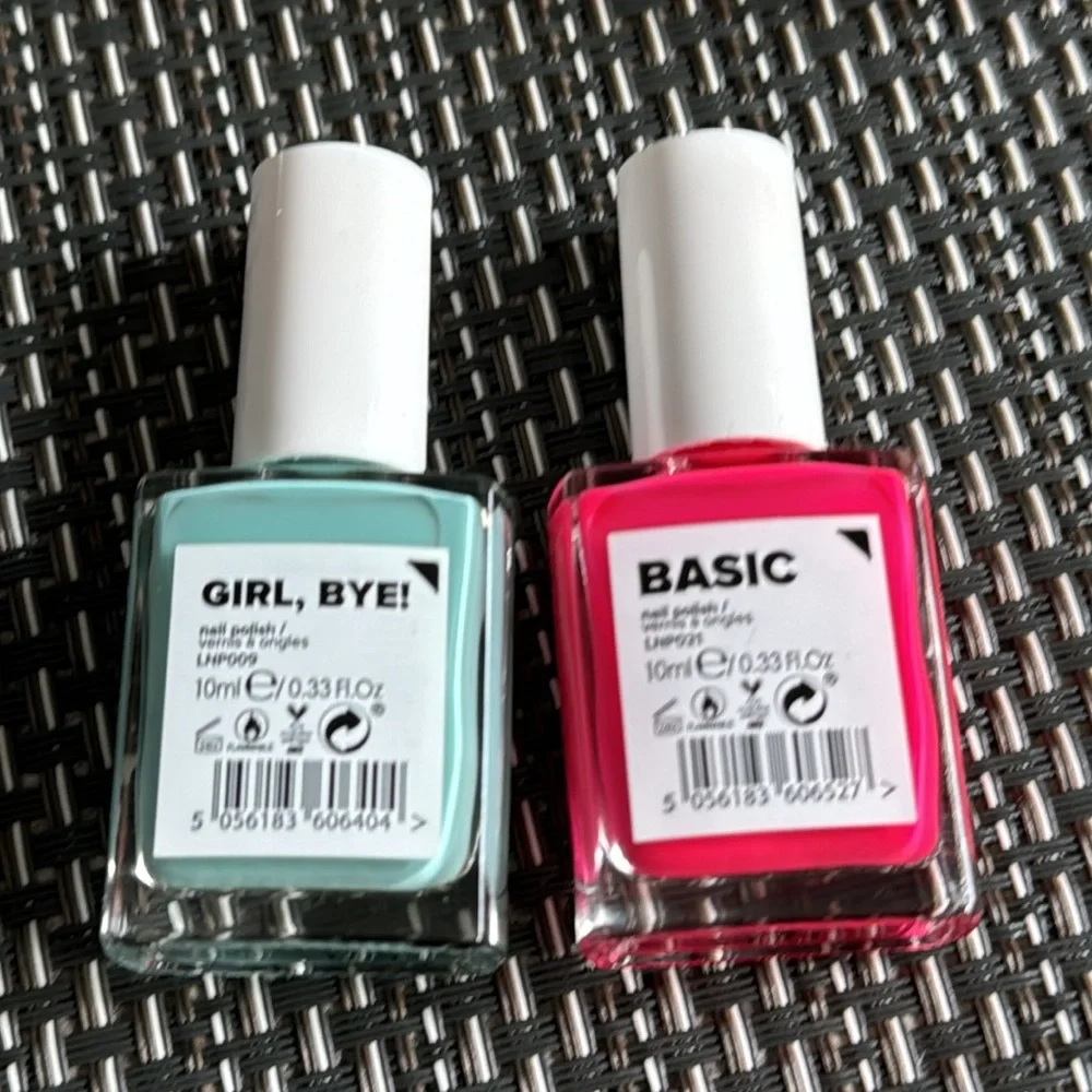 Orly & Lottie Women’s Nail Polish Bottles Bundle Plant Based Gel Nail Pink Aqua